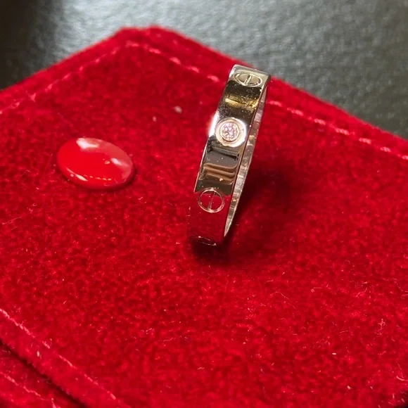 Cartier Silver Ring with diamond - Picture 4 of 6